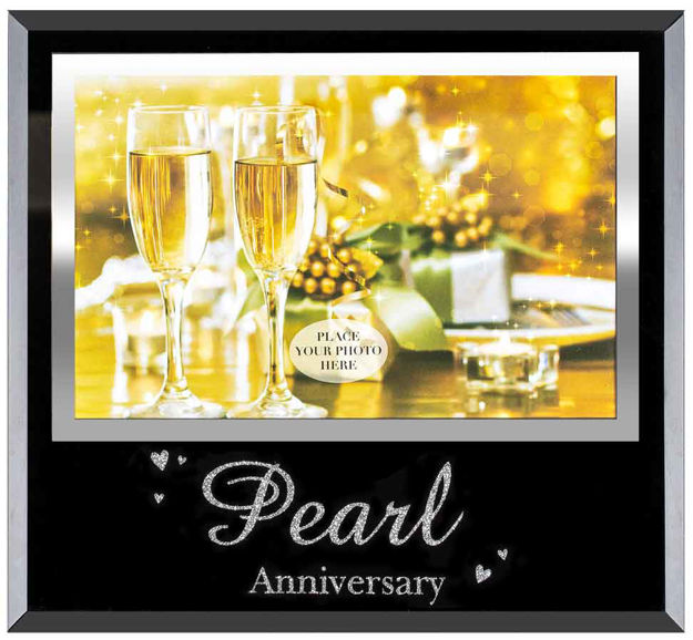 30th Pearl Anniversary Photo Frame