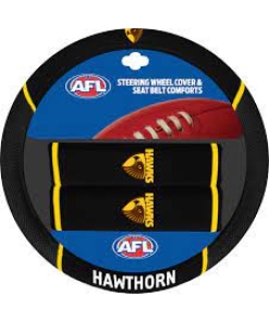 Hawthorn AFL Steering Wheel Cover