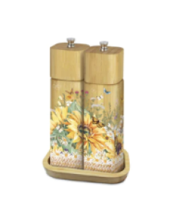 Bamboo Salt and Pepper Daisy Kaleidoscope