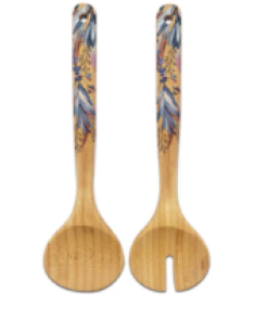 Azure Leaves Salad Servers
