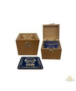 Geelong Cork Coaster Set In Box