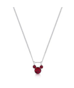 ECC Mickey January Birthstone Necklace