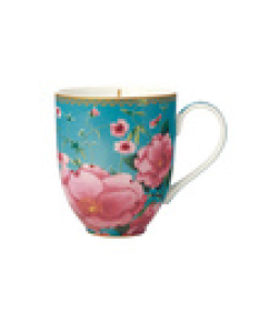 Teas & C's Silk Road Coupe Mug 440ML Aqua Gift Boxed