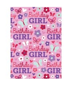 Wrap Kraft Pack Birthday Girl