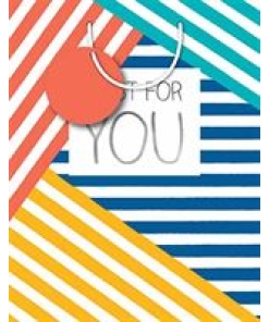 Gift Bag Abstract Stripoes