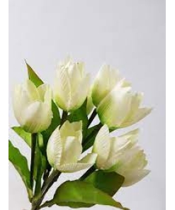 Artificial Tulip Bunch White 24cm