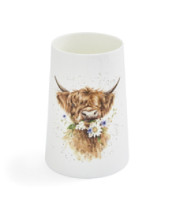 Royal Worcester Wrendale Designs Highland Cow Vase