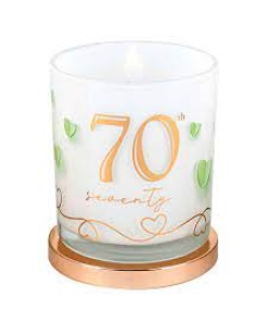 70th Birthday Candle