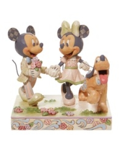 Disney Traditions White Woodland Mickey and Minnie