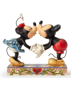 Disney Traditions Mickey & Minnie Kissing, Smooch For My Sweetie