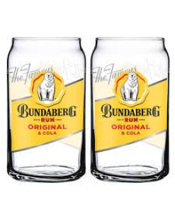 Bundaberg Rum Can Glass 4 Pack