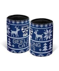 Geelong Cats AFL Christmas Can Cooler Stubby Holder