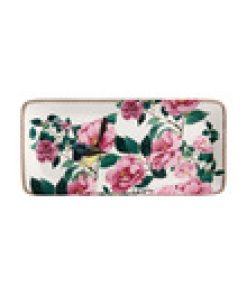 Teas & C's Silk Road Rectangle Platter 33x15.5cm White Gift Boxed