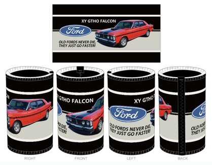 XY GTHO Falcon Red Can Cooler
