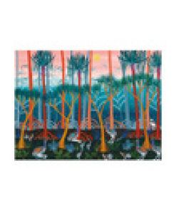 Melanie Hava Jugaig-Bana-Wabu Tea Towel 50x70cm Cassowaries