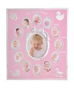 Baby Girl Frame 13 Photo Collage