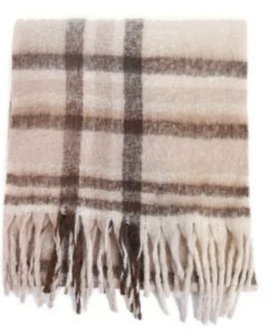 Essential Plush Stripe Scarf