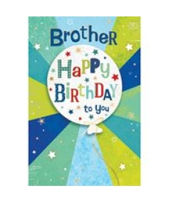 Brother Happy Birthday To You Card