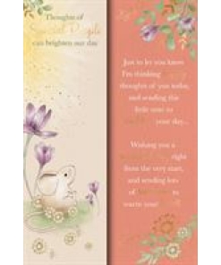 Thoughts Of Special People Can Brighten Our Day Card