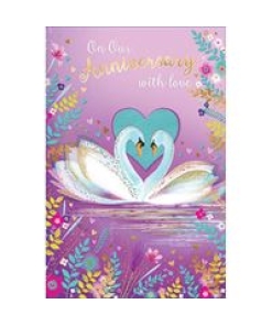 On Our Anniversary With Love Card