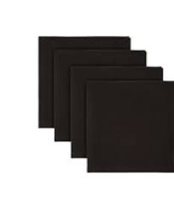 Cotton Classics Cotton Napkin Set of 4 45x45cm Black