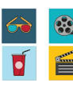 Retro Cinema Pop Art Coasters