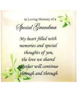 In Loving Memory of a Special Grandma