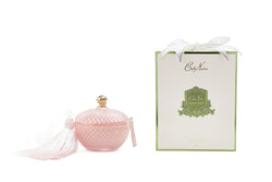 Pink Champagne Round Deco Art Candle
