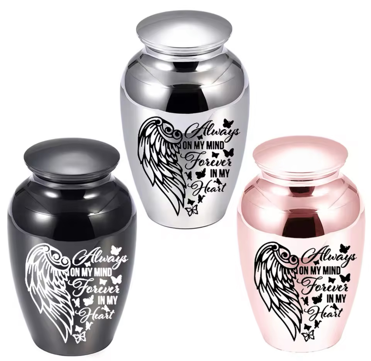 Angel Wings Minature Human Cremation Urn