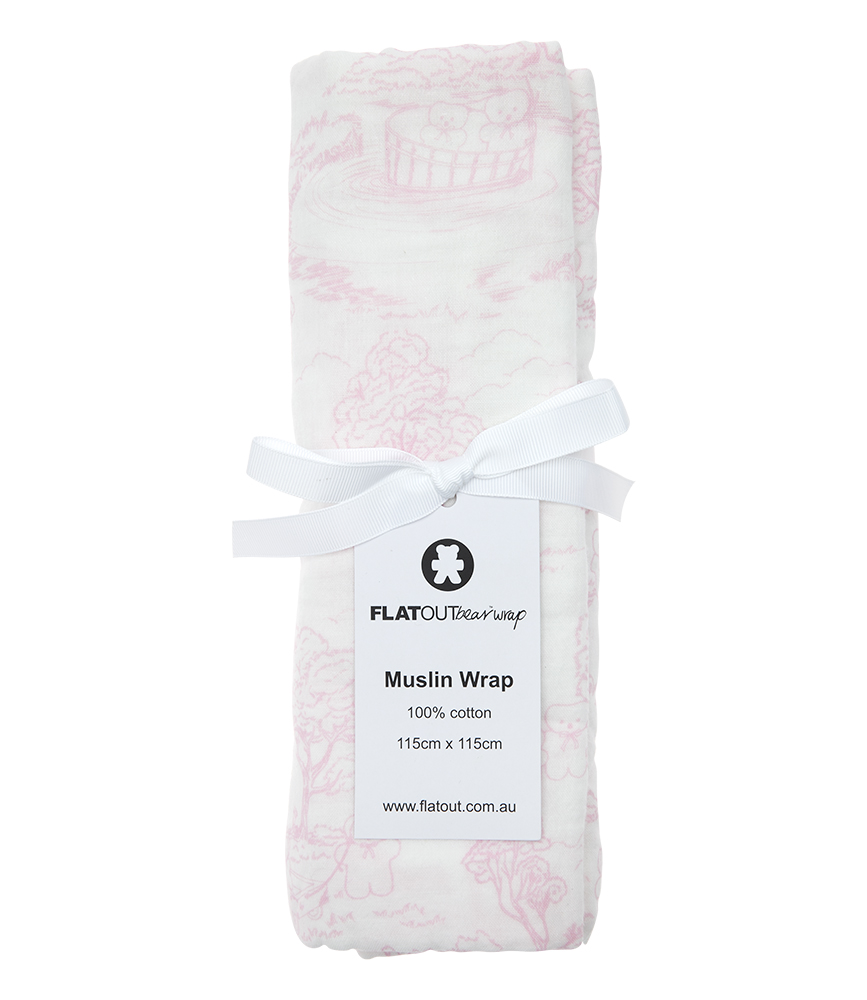 FLATOUTbear Muslin Pink