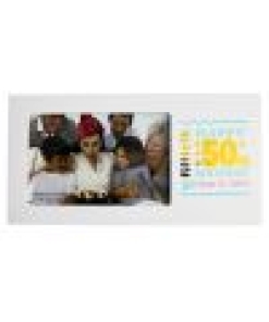 Happy 50th 6x4 Gold Foil Frame