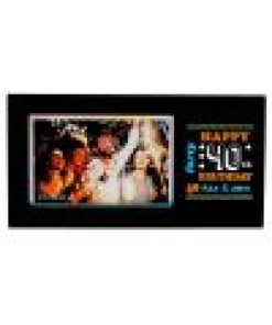 Happy 40th Holo 6x4 Mdf Frame