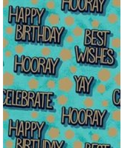 Wrap Kraft Pack Birthday Text