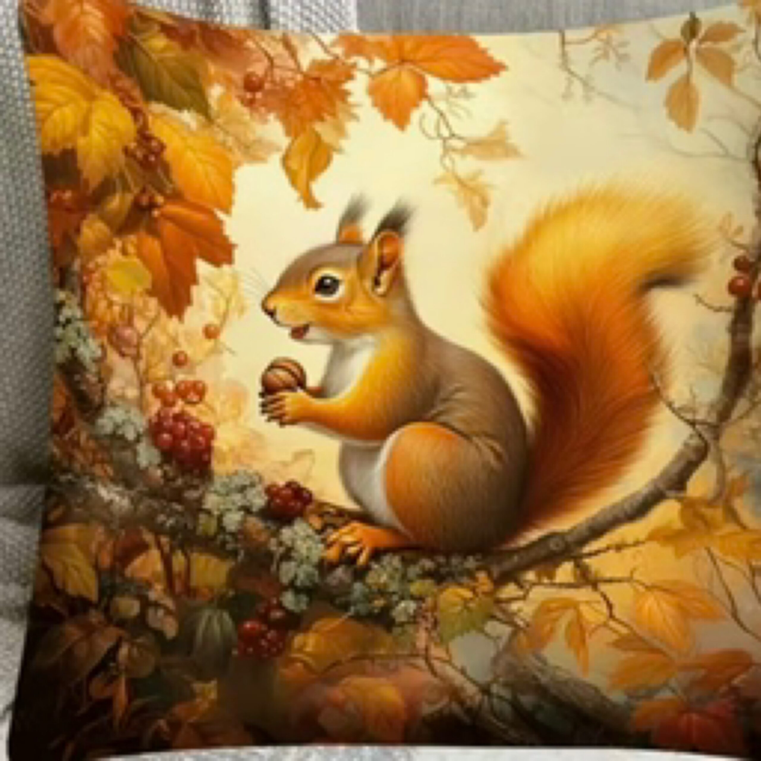 Squirrel Cushion Cover 45cm