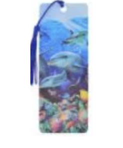 3D Dolphin Bookmark