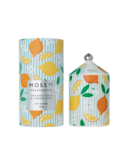 Ceramic Candle 320g - Crushed Salt & Lemon Zest