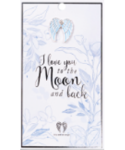 I Love You To The Moon And Back Pin Card