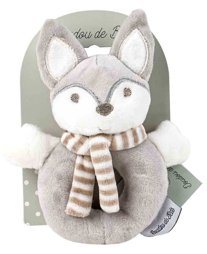 Grey Fox Ring Rattle