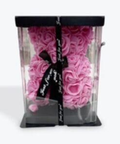 Rose Bear Artificial Flowers Pink