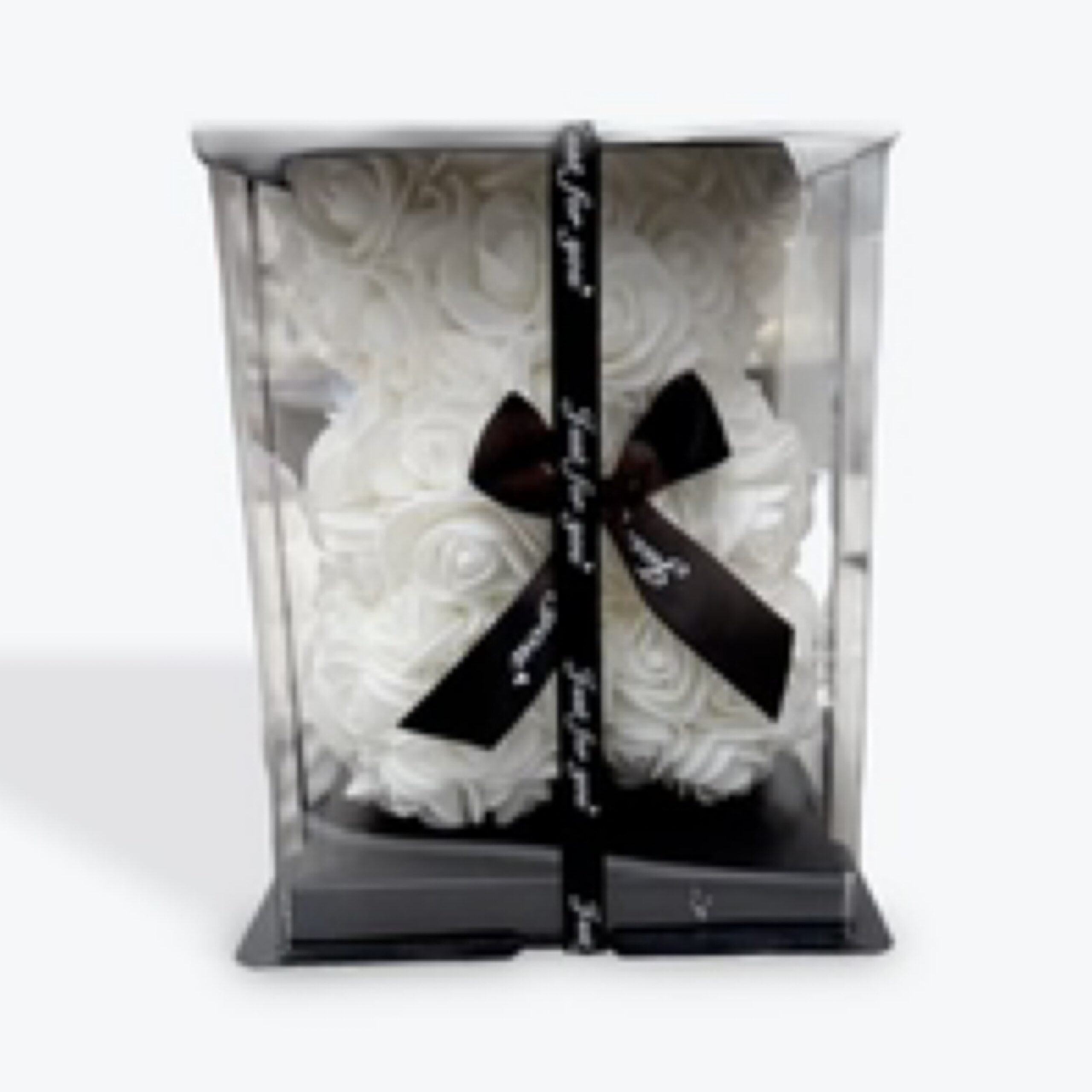 Rose Bear Artificial Flowers White
