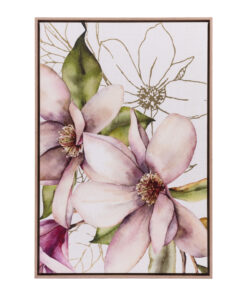 Blossom Left Golden Blooms Framed Canvas