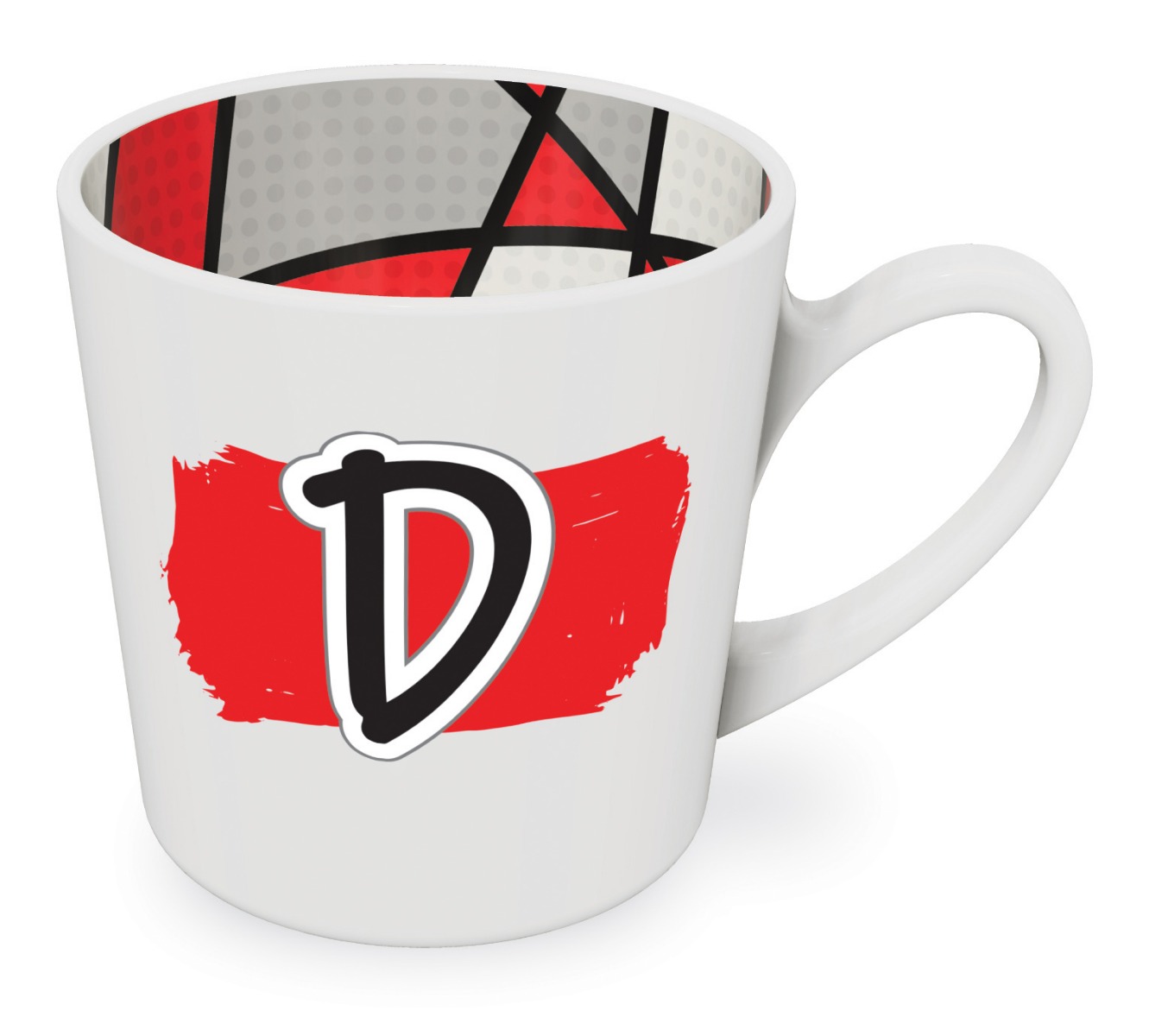 D motif mug male