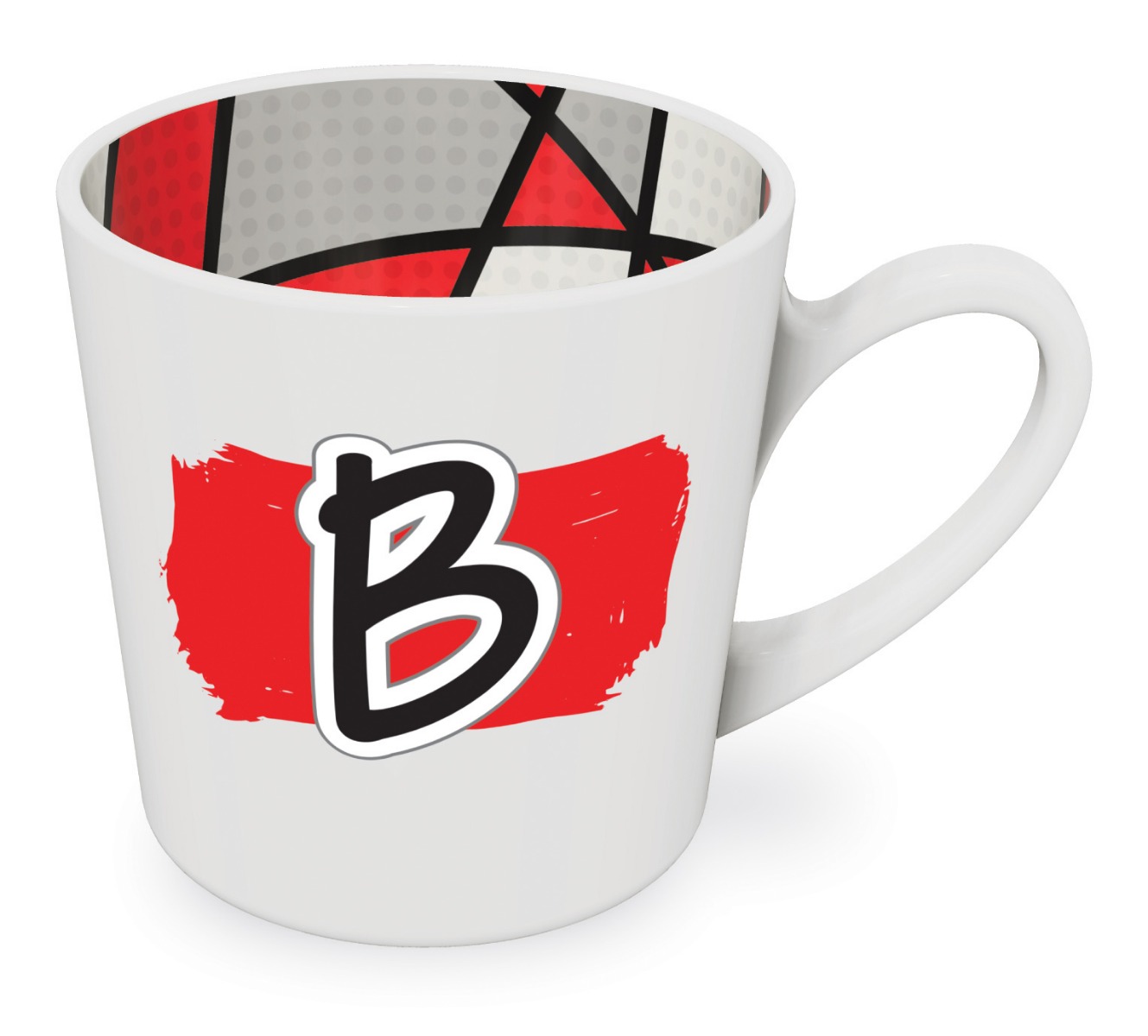 B motif mug male
