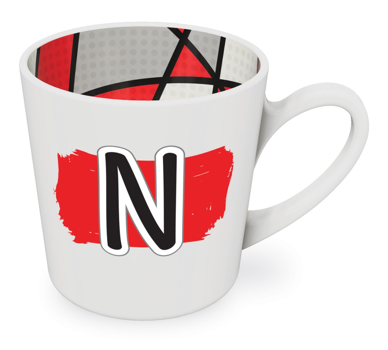 N motif mug male