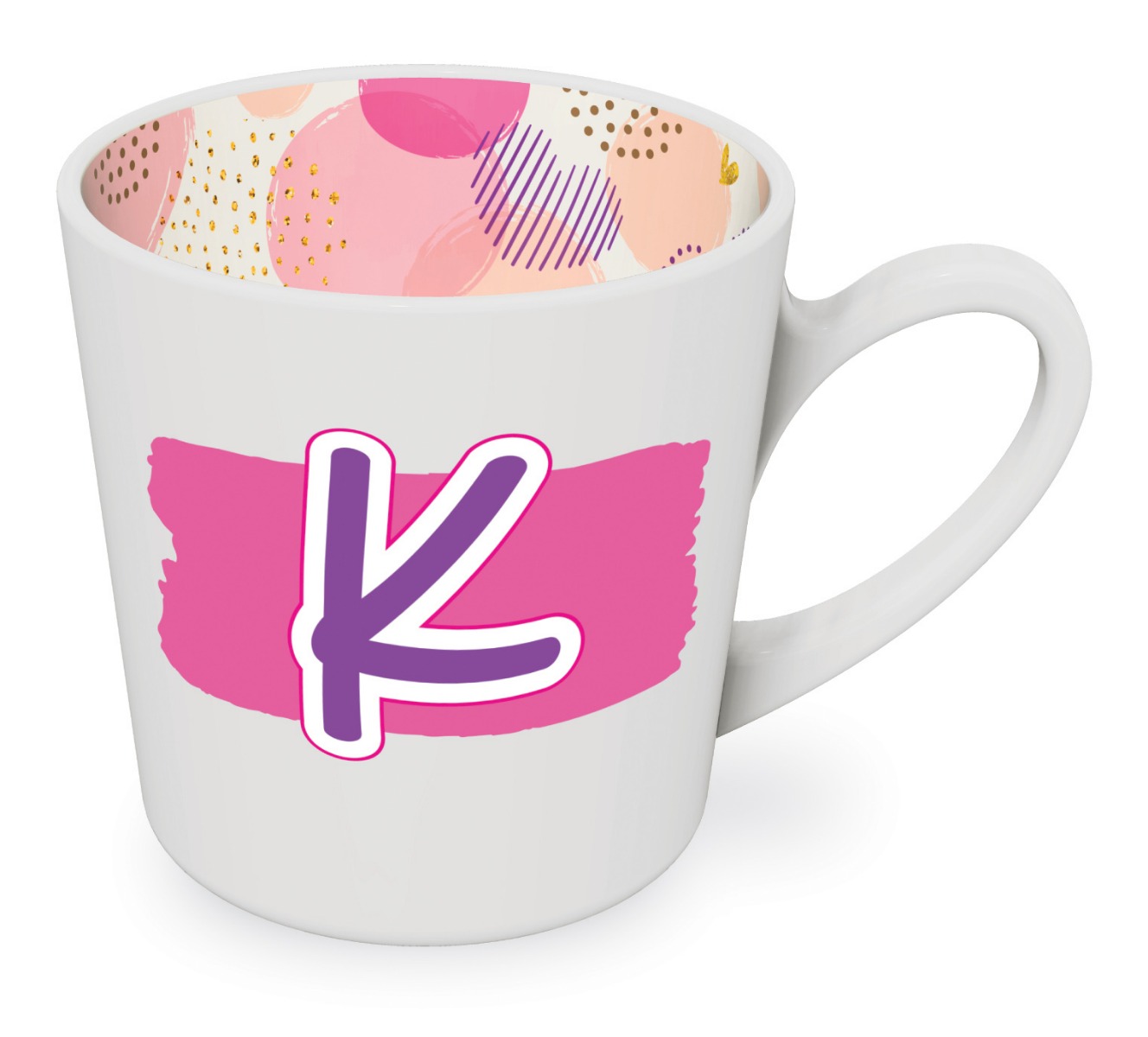 K motif mug female