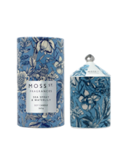 Sea Spray & Waterlily Large Ceramic Candle