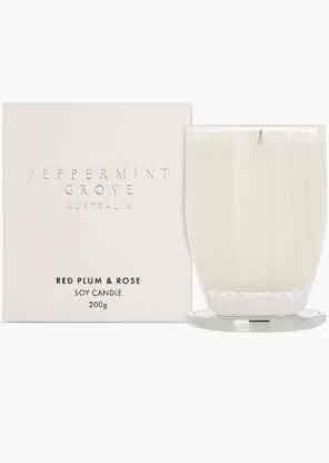 Red Plum & Rose 200g Candle