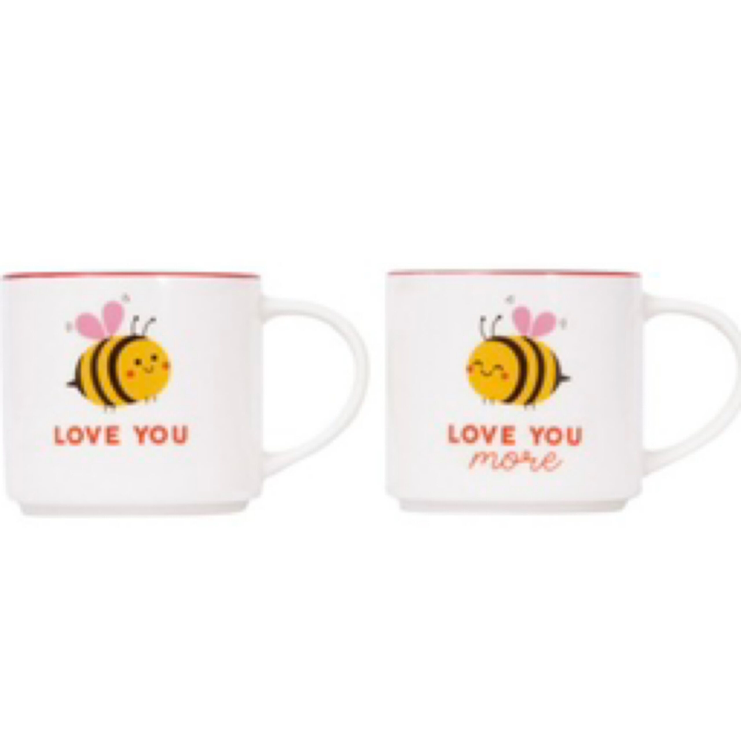 Valentines Day Love You Mug Set