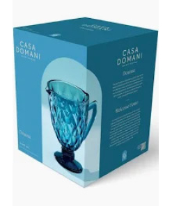 Deanna Glass Jug 1.1L Blue Gift Boxed