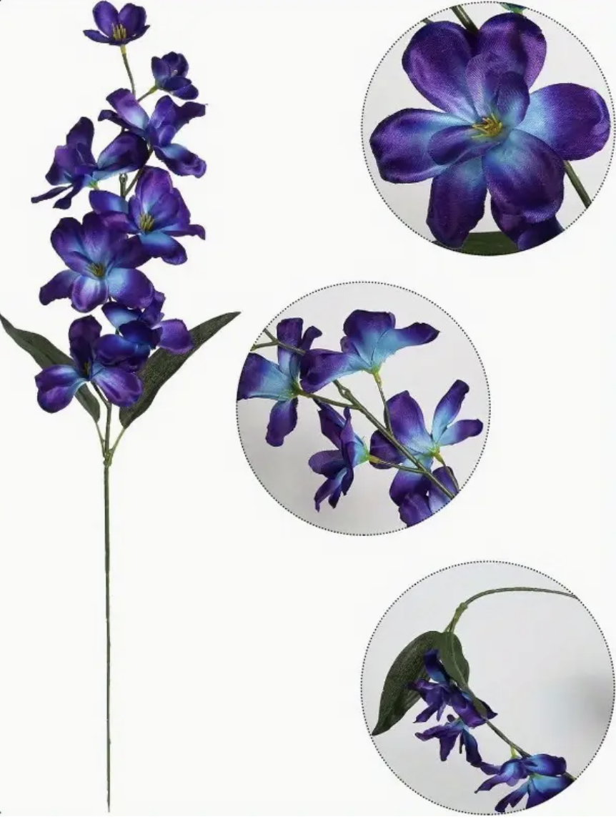 Real Touch Purple Orchid Artificial Flower